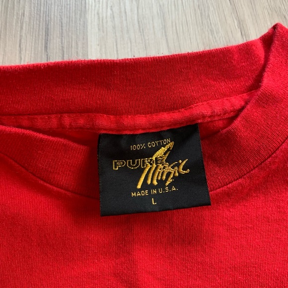 VTG Miami Heat Single Stitch T-shirt Mens Large (Fits Medium) - Picture 6 of 8